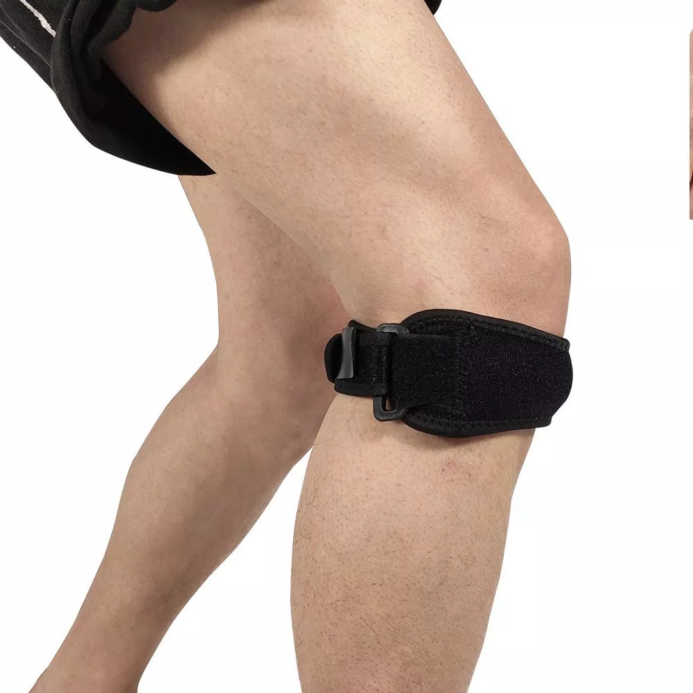 Supportu per a fascia stabilizzatrice di u tendinu rotuliana regolabile