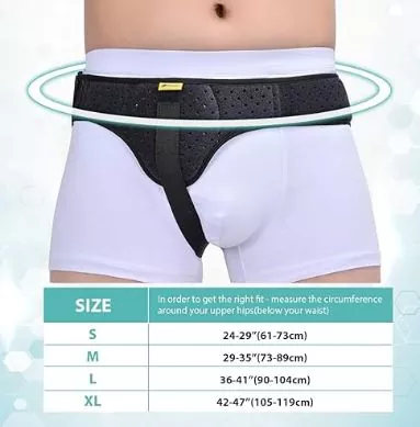 Support de ceinture pour hernie inguinale