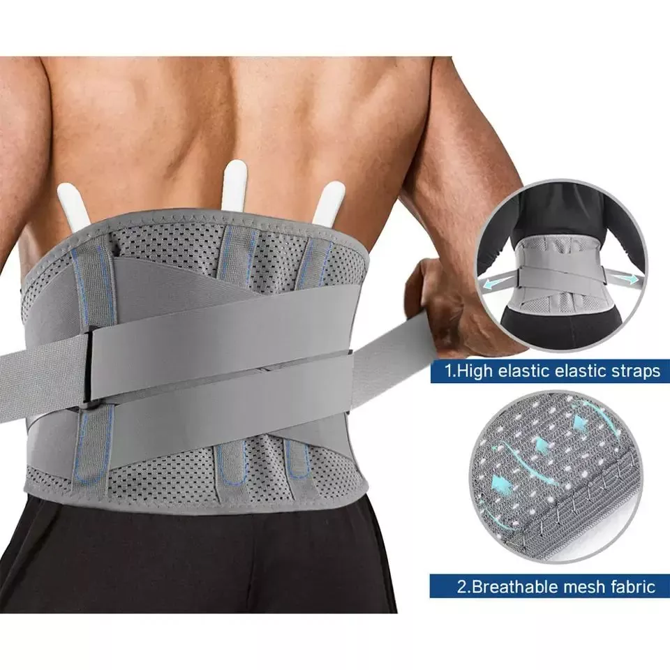 Cintura amovibile in neoprene di sustegnu di a cintura