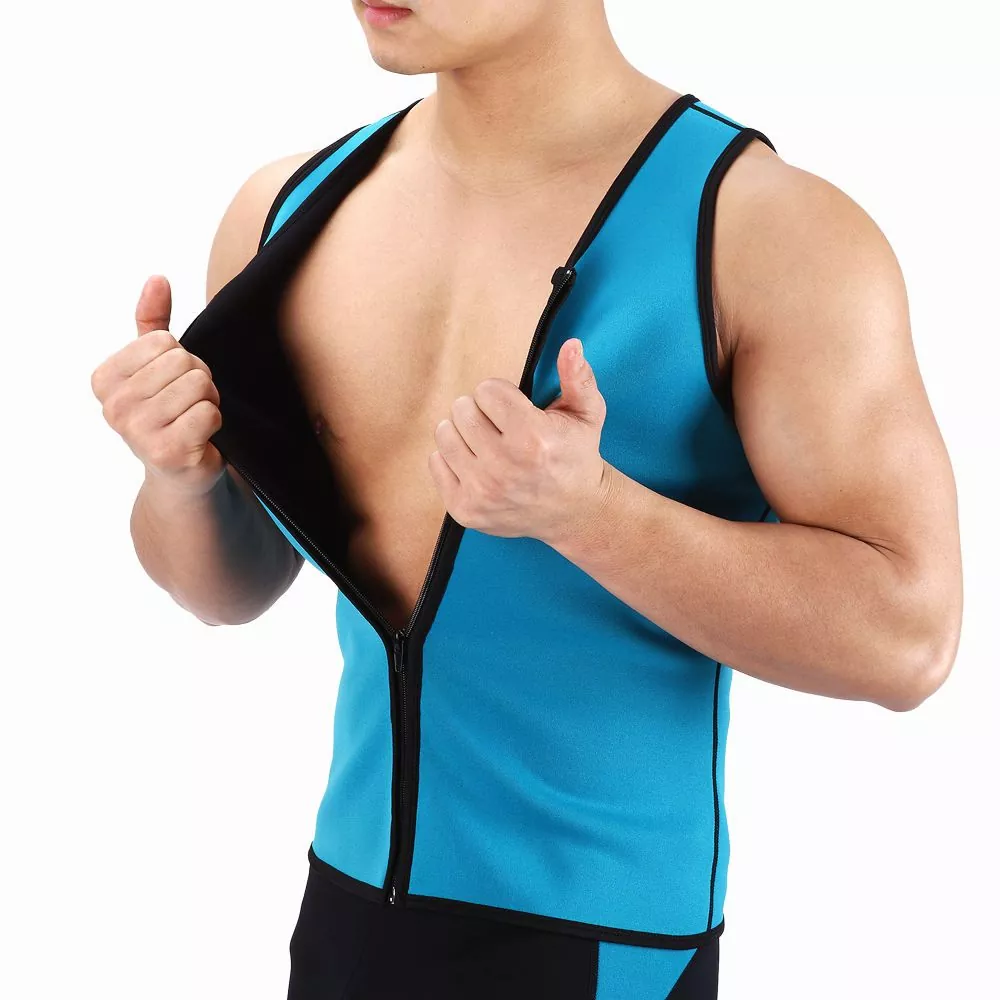 Sauna Sweat Waist Trainer Vest per l'omi