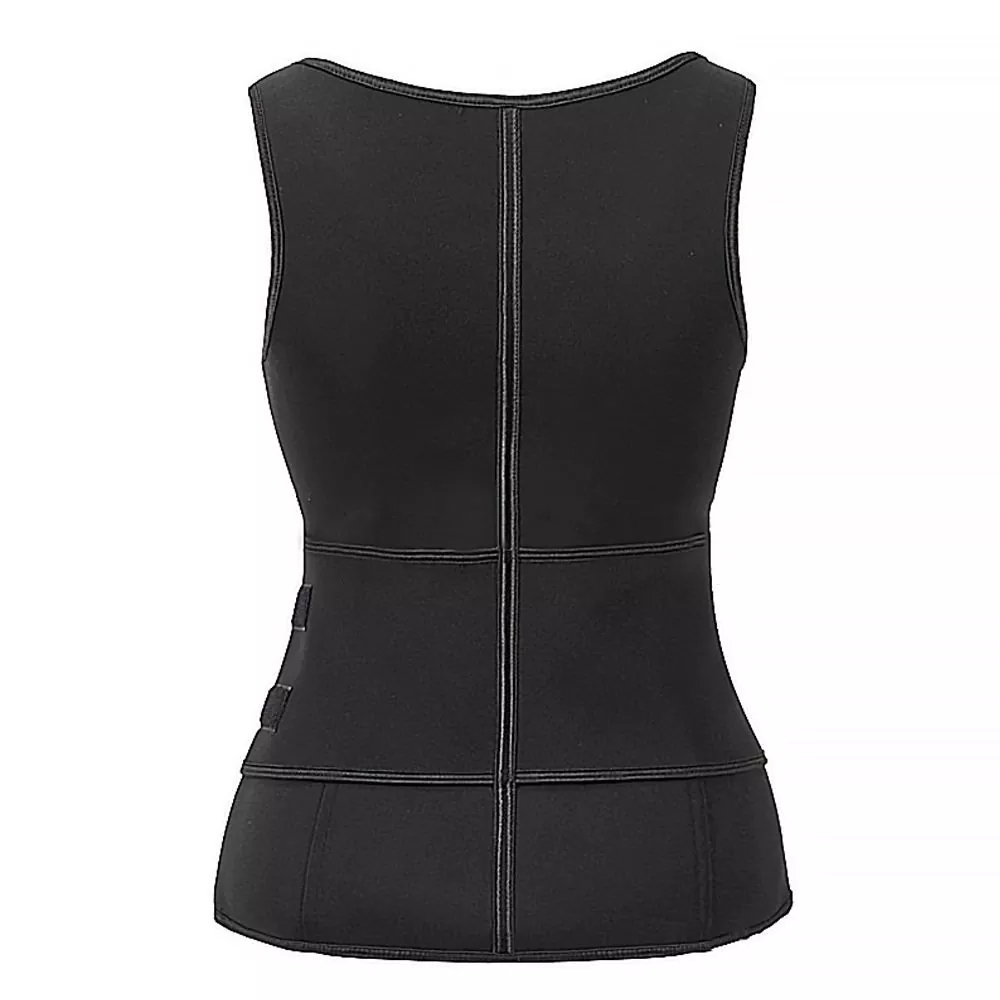 Gilet di sauna per l'allenamentu di a cintura per a donna